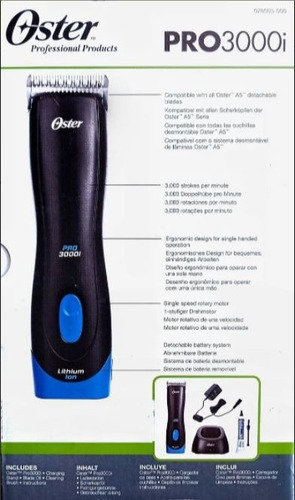 Maquina Inalámbrica Oster Pro 3000i, Corta Pelo Perro 220v