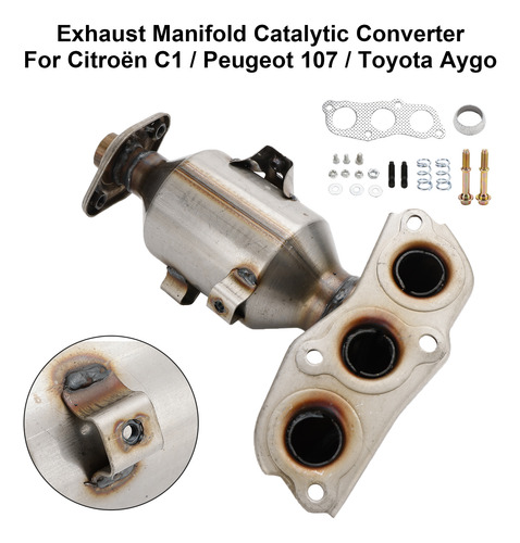 Catalizador Para Toyota Aygo Citroen C1 05-14