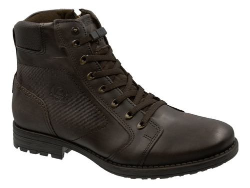 Imagem 1 de 6 de Bota Pegada Em Couro Masculina 18074312