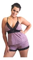 Comprar Kit 02 Baby Doll Curto Adulto Feminino Pijama Shortinho Doll