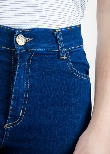 Jeans Mujer Tiro Alto Sisa Estático No Thalasso Las Locas