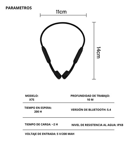 Auriculares Conducción Osea Todos Los Deportes 32gb Rojo