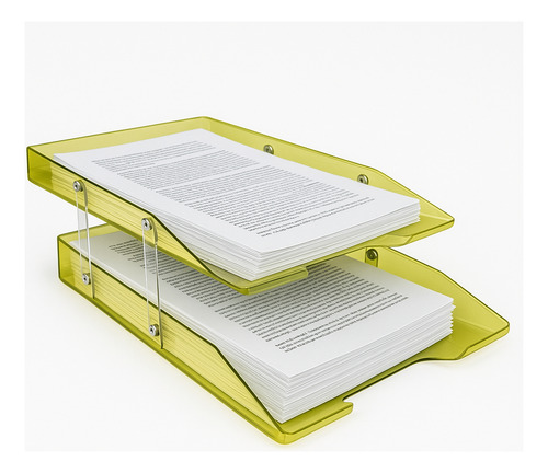 Organizador De Papel/documentos 2 Compartimentos A4 Sulfite