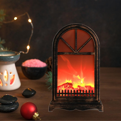 Lámpara De Chimenea Pequeña Y Acogedora, Lámpara De