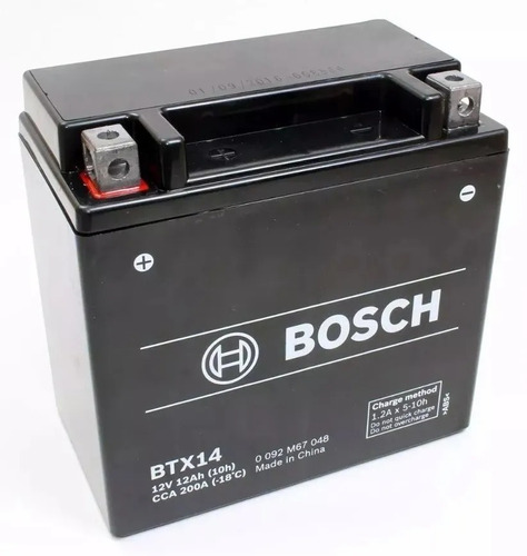 Bateria Ytx14 Bs Bosch Btx14 12v 12ah (150 * 87 * 45) 