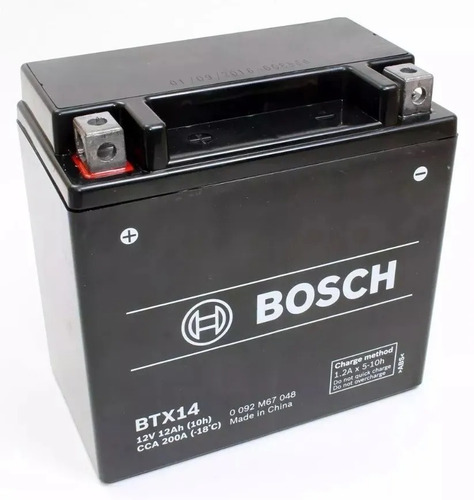 Imagen 1 de 3 de En Cuotas Bateria Ytx14 Bs Bosch Btx14 12v 12ah (150 * 87 *
