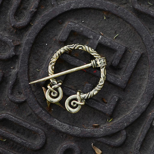 Pin De Capa Penanular Broche Joyería Cobre Antiguo 4