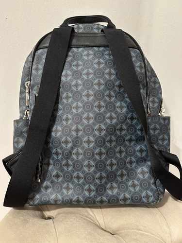 Mochila Monogram Jackie Smith Azul Geométrico