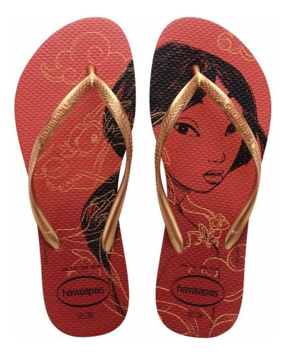 Imagem 2 de 5 de Chinelo Havaianas Slim Princesas Disney Feminina