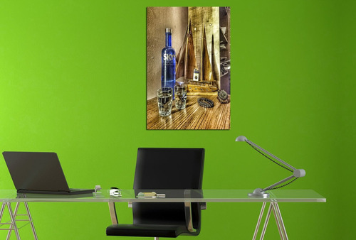 Vinilo Decorativo 30x45cm Tragos Vodka Copas Amigos Mesa