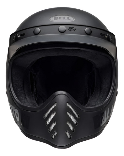 Casco Bell Moto 3 Classic Retro Visera Moto Original Negro Vintage L