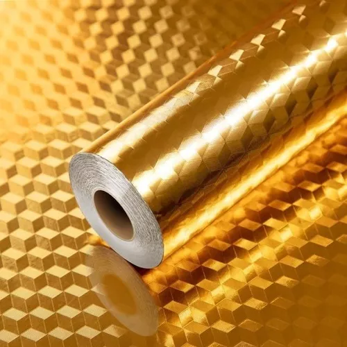 Papel Aluminio Dorado