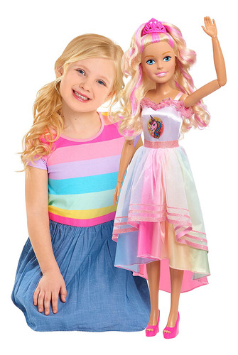 Just Play Barbie - Muñeca De Fiesta De Unicornio De 28 Pulga