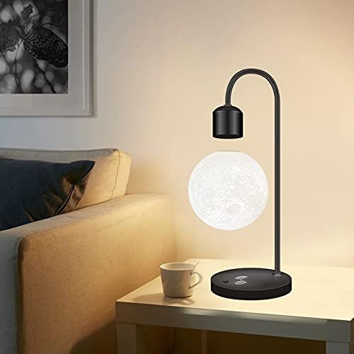 Floatidea Lámpara De Luna Levitante Magnética Mesa Negra De