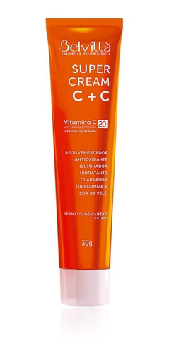 Super Cream C + C 30g Belvittà - Nanosferas Vitamina C 20%