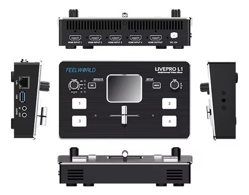 Switcher De Video Feelword Livepro L1 Mesa De Corte Mixer