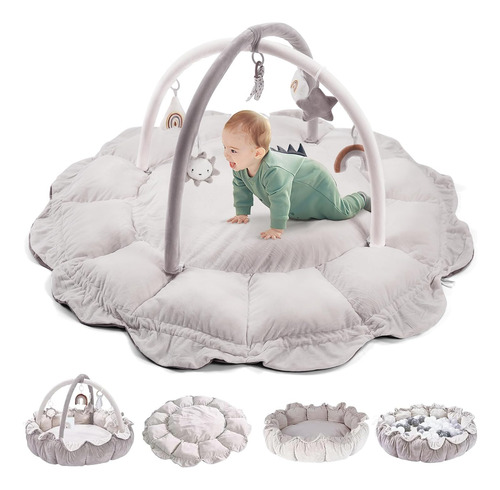 Gimnasio De Juegos Para Bebés Convertible 5 En 1 Con 6 Jugue