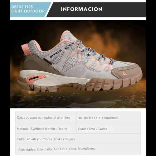 Tenis Senderismo Para Mujer Humtto Montaña Camping Transpirable Tenis Para Trail Botas Senderismo