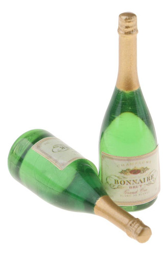 6pcs 112 Dollhouse Miniatura Botellas De Vino Juguete Bar