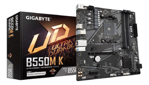 Placa Madre Gigabyte B550m K Amd Am4 Todos Los Ryzen