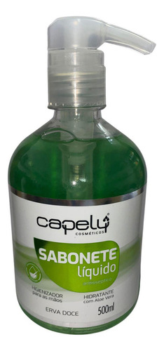 Sabonete Líquido Capely Cosmeticos Hidratante Aloe Vera 500g