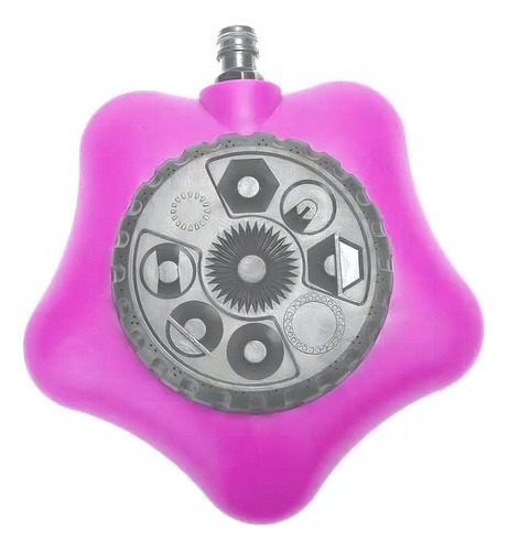 Aspersor Rosa Base Flor Rociador Circular 8 Pos. Acc. Riego