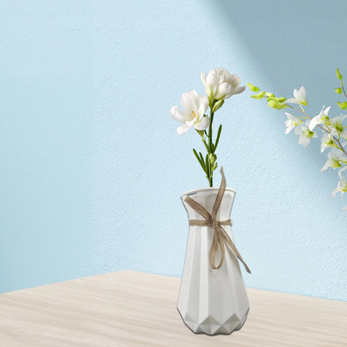 Florero, Adorno De Escritorio, Arreglo De Flores Elegante,