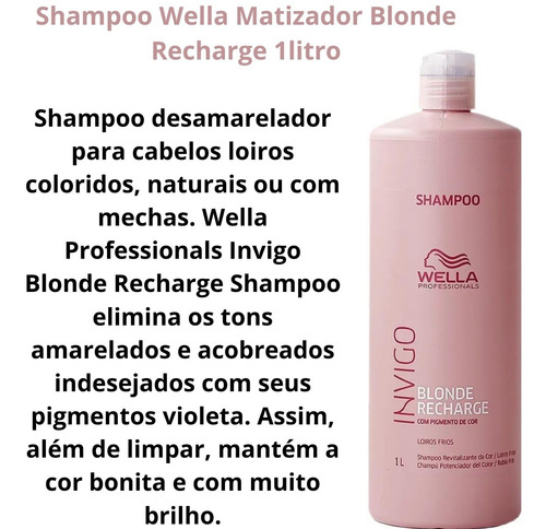 Color Recharge Invigo - Shampoo 1l Wella Professionals Cool
