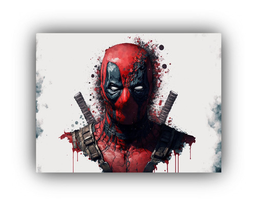 Canvas Telas Sublimadas Dead Pool Personalizados 40x30cm