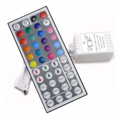 Controlador Rgb Para Tiras Led C/control Remoto 44 Teclas