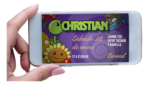 Video Invitacion Cumpleaño Plantas Vs. Zombies