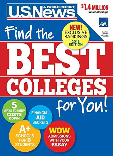 Best Colleges 2018: Find The Best Colleges For You!, De Report, U. S. News And World. Editorial U.s. News & World Report, Tapa Blanda En Inglés