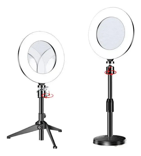 Trípode Pequeño Con Luz De Relleno De 16 Cm, Luz Viva Para T
