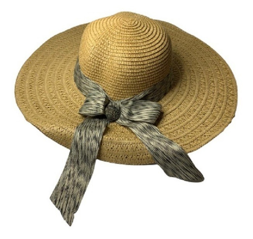 Imagem 3 de 9 de Kit C/ 10 Chapéu Feminino De Praia Com Laço Sortido Atacado