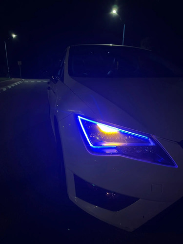 Modulos Led Drl Rgb Diurnos Faros Seat Leon 2014 2020 Fr Cup
