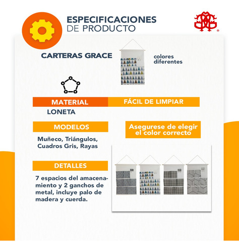 Organizador Colgante Impermeable Accesorio Multiusos Chico
