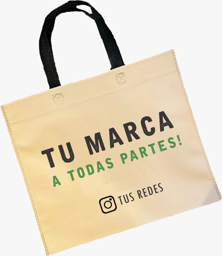 100 Bolsas De Friselina Personalizadas Chicas 35x30 Cm Eco