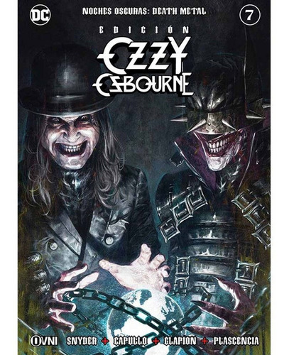 Noches Oscuras: Death Metal #7 - Edición Ozzy Osbourne, De Snyder. Serie Noches Oscuras, Vol. 7. Editorial Ovni Press, Tapa Blanda, Edición Ozzy Osbourne En Español