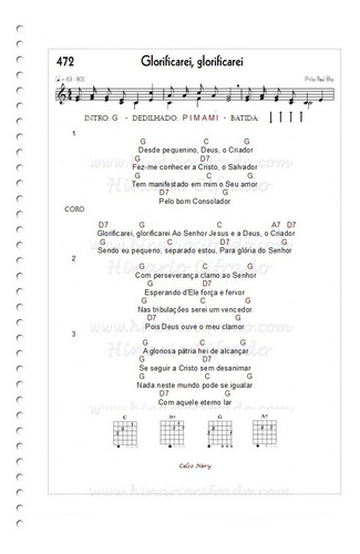 Hinário N° 5 Ccb Cifrado Para Violão - Iniciantes