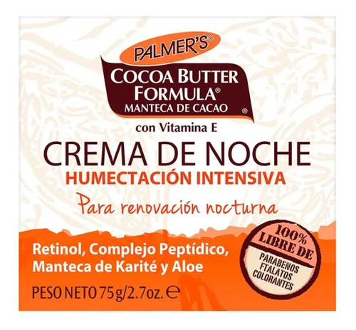 Crema Noche Palmer's Cocoa Butter Manteca De Cacao 75 G