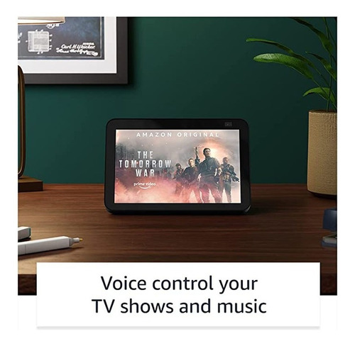 Amazon ECHO SHOW Echo Show 8 2nd Gen con asistente virtual Alexa, pantalla integrada de 8" negro 110V/240V