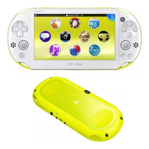 Sony Ps Vita Slim 1gb Standard Color  Lime Green Y White