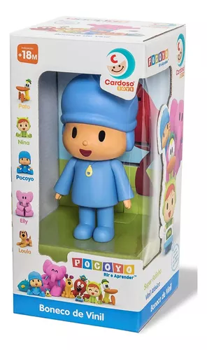 Boneco Nina De Vinil Macio Desenho Infantil Pocoyo - Cardoso