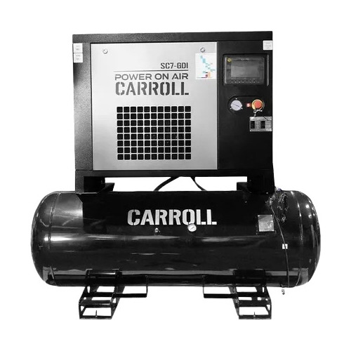 Compresor Tornillo Carroll 7.5hp + Secador + Tanque 500lts 