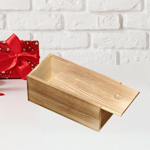 Caja De Almacenamiento De Madera Caja De Marrón Oscuro