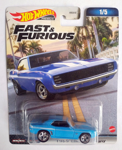 Hot Wheels Premium Fast & Furious 1969 Chevy Camaro