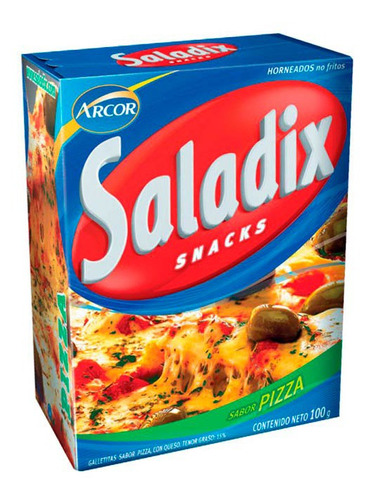 Pack X 36 Unid. Galletitas  Pizza 100 Gr Saladix Galletitas