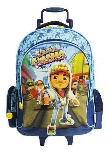 17 Polegada Subway Surfers Jogo Meninas & Meninos Mochila