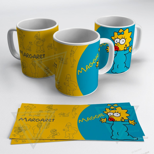 Imagen 7 de 8 de Tazas De Los Simpson Personalizadas, Full Color