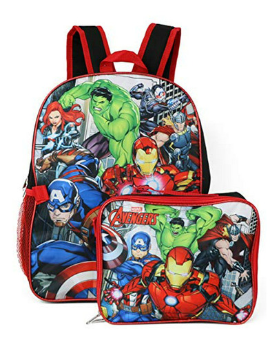 Marvel Avengers 16  Escuela Mochila Con La Caja Desmontable 